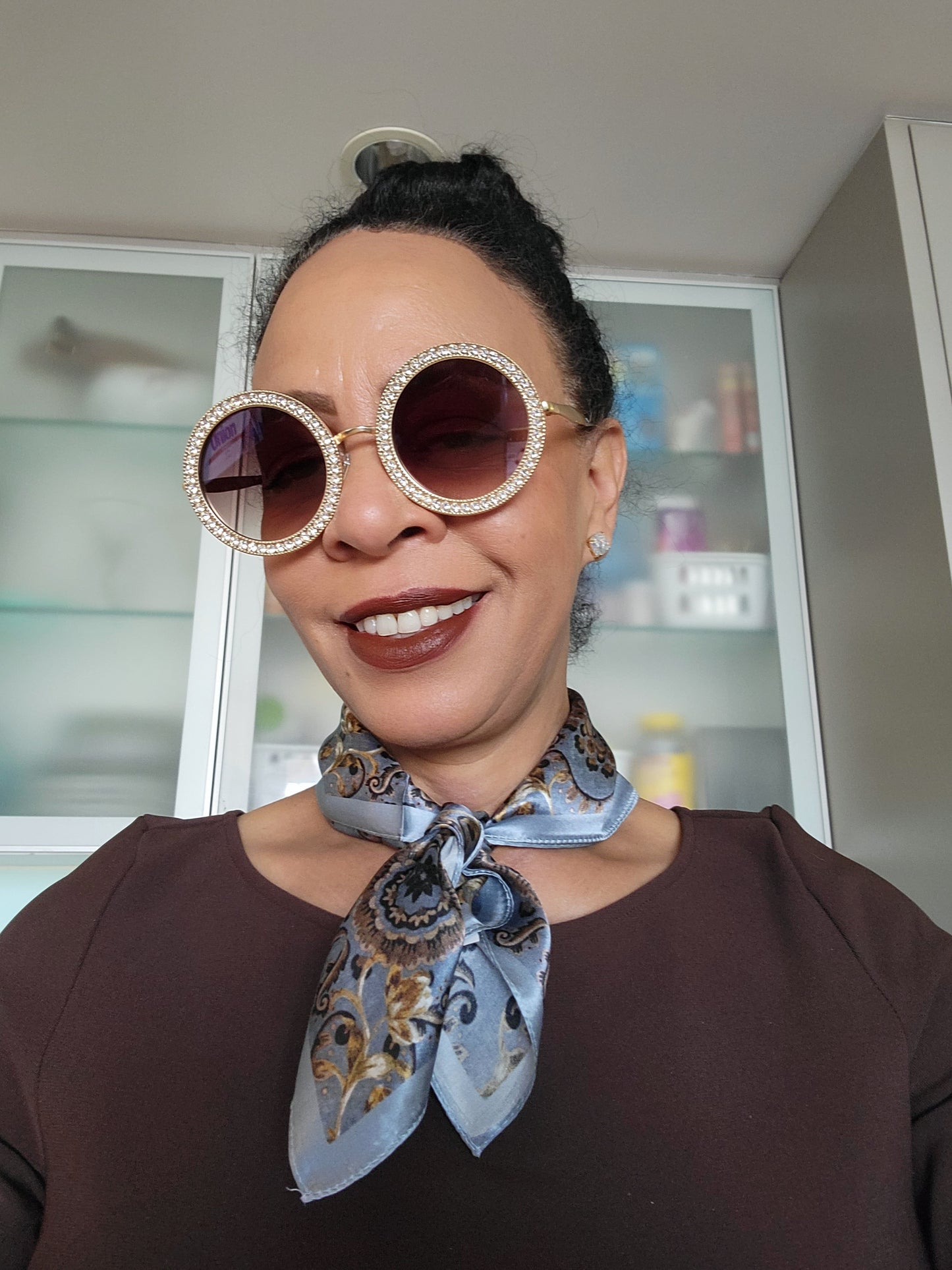 High Fashion Diva Scarf - Blue Delight