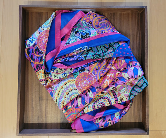 Kaleidoscope Pashmina, Sarong, Pareo Wrap, or Swimsuit Cover Up