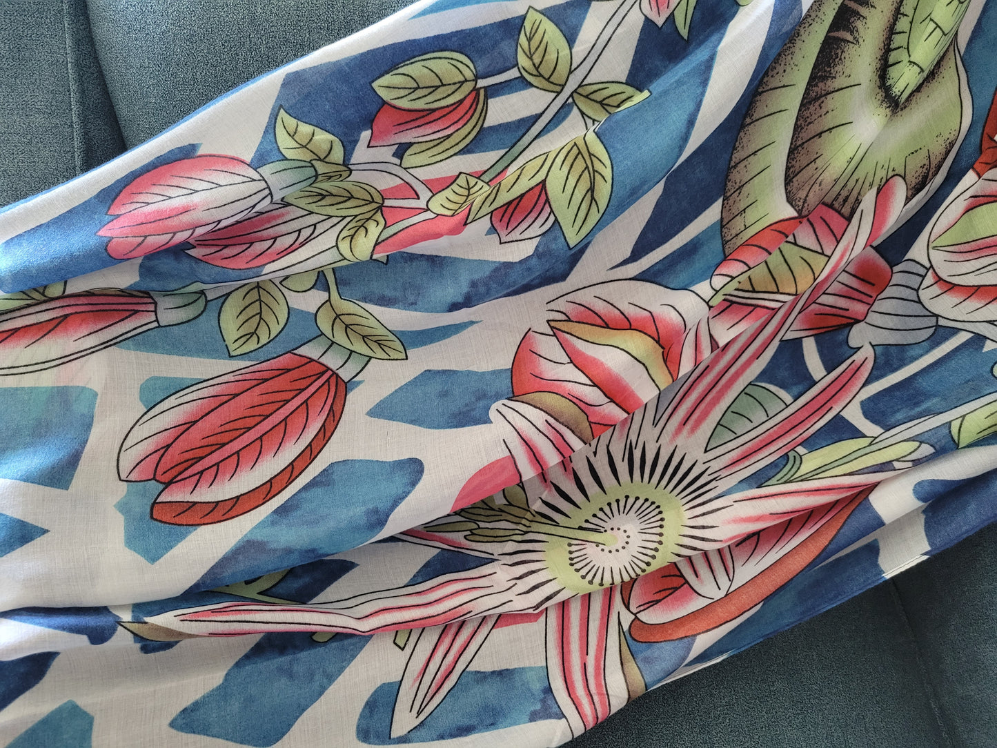 Ocean Delight Pashmina, Sarong, Pareo Wrap, or Swimsuit Cover Up